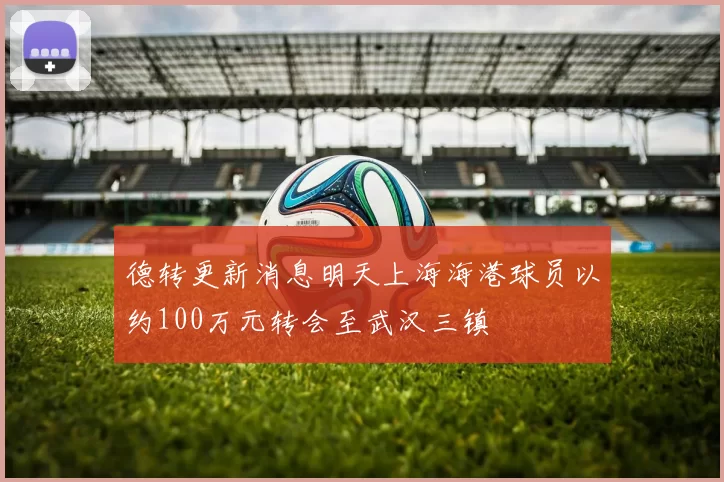 德转更新消息明天上海海港球员以约100万元转会至武汉三镇