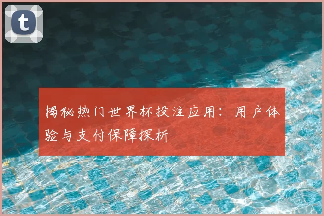 揭秘热门世界杯投注应用：用户体验与支付保障探析
