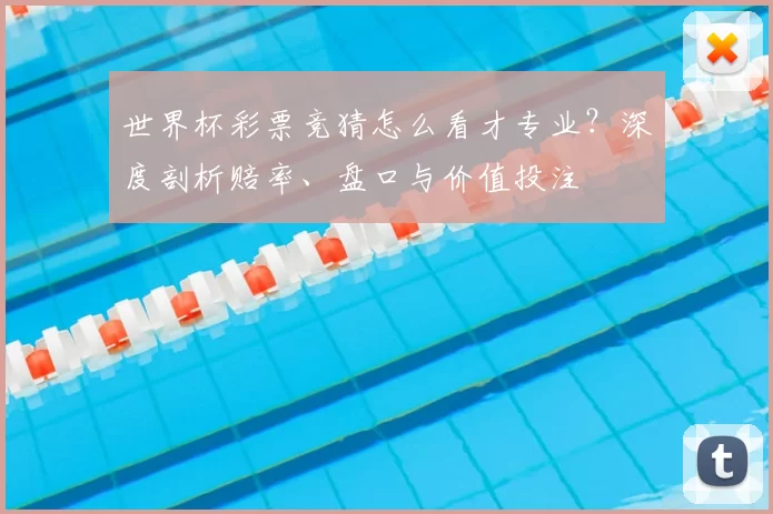 世界杯彩票竞猜怎么看才专业？深度剖析赔率、盘口与价值投注